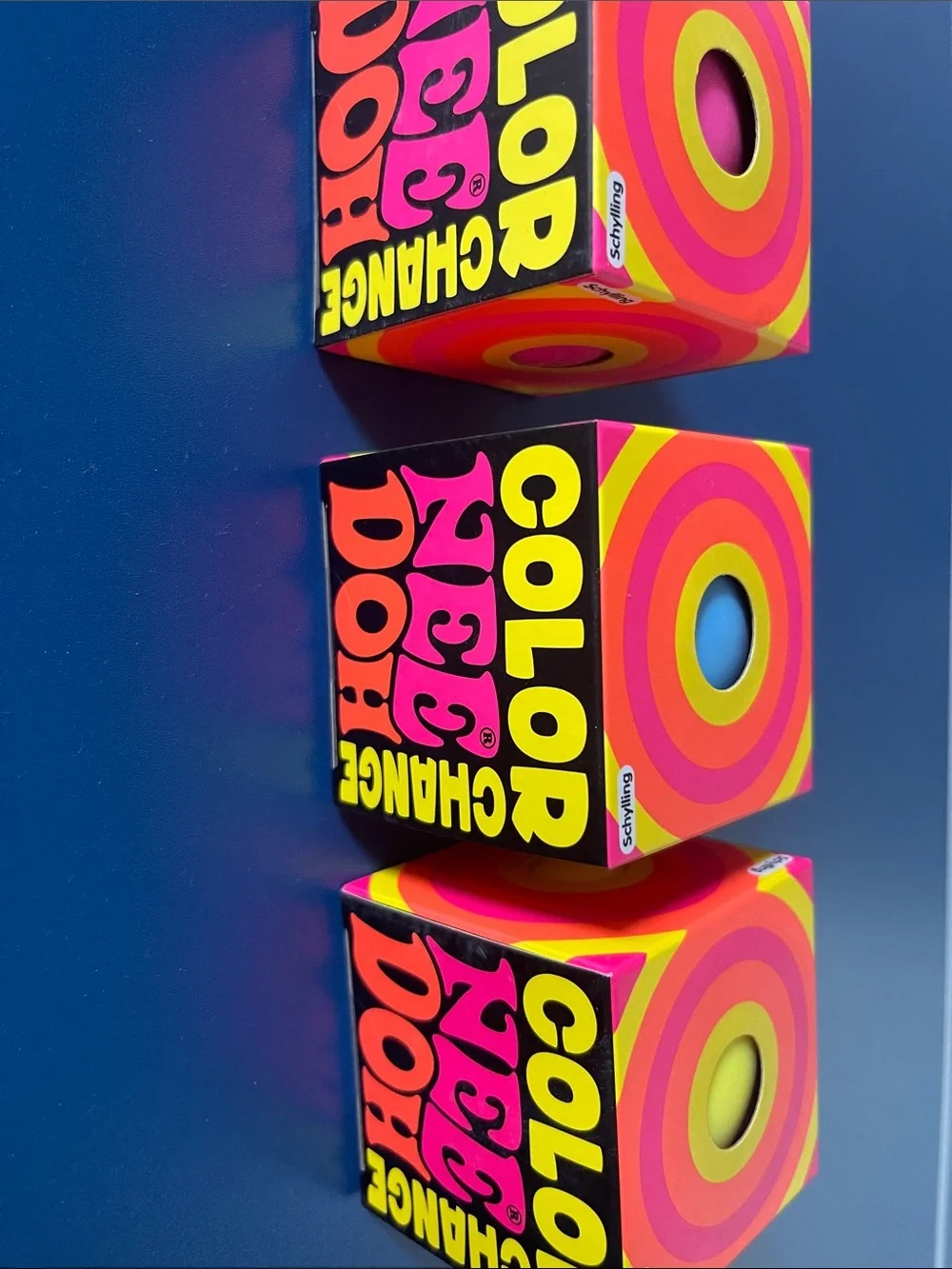 Color Change Dog Toy - Bright Pink & Yellow by Schylling